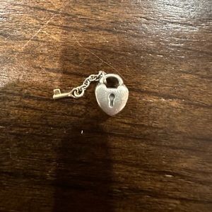 Pandora heart locket with gold key